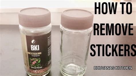How does vinegar remove stickers from glass?