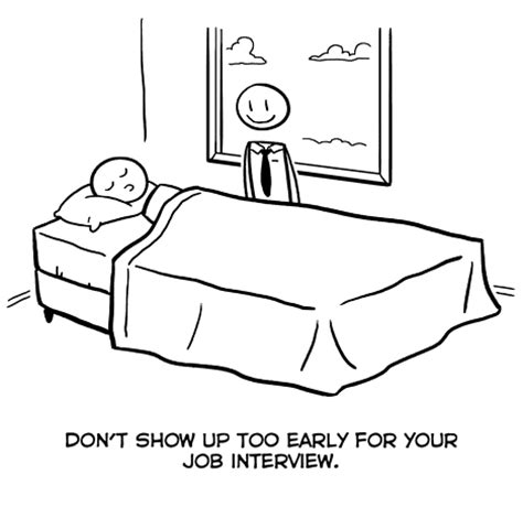 How early is too early for an interview?