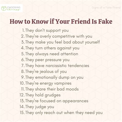 How fake friends behave?