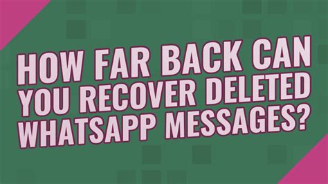 How far back can you recover deleted photos?