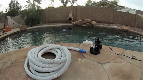 How far down can I drain my pool?