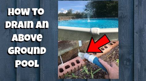How far should I drain my pool?