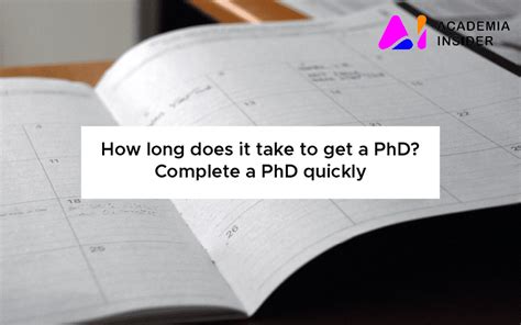 How fast can you do a PhD?