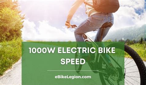 How fast does a 1000w electric bike go?