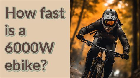 How fast is a 6000W eBike?