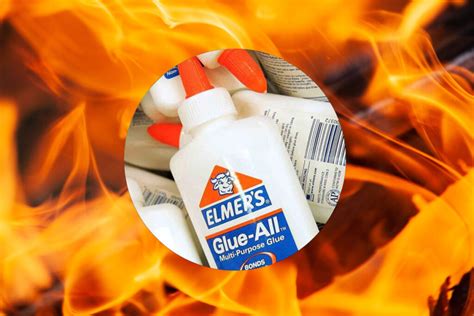 How flammable is glue?