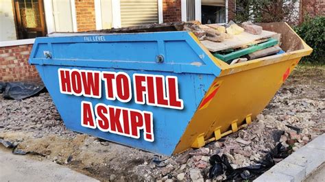 How full can you fill a skip with soil?