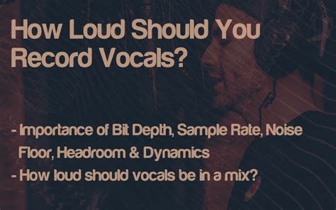 How hot should you record vocals?