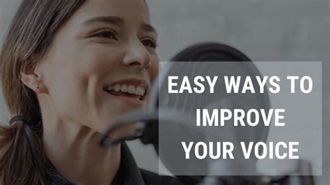 How improve voice clarity?