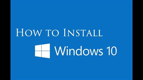 How install Windows 10 step by step?