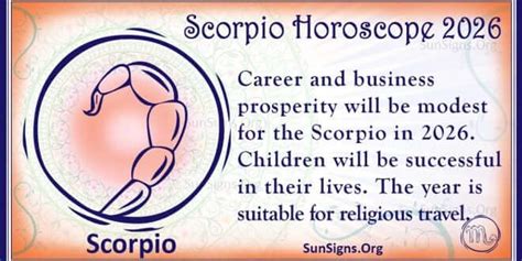 How is 2026 for Scorpio?