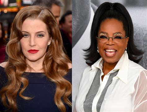 How is Oprah related to Lisa Marie Presley?