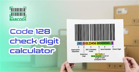 How is a check digit used to validate a scanned barcode?