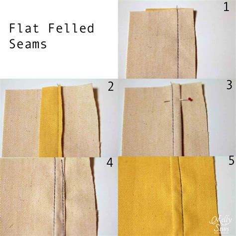 How is a flat seam made?