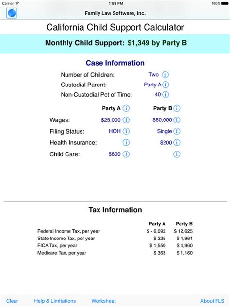 How is child support calculated in California?