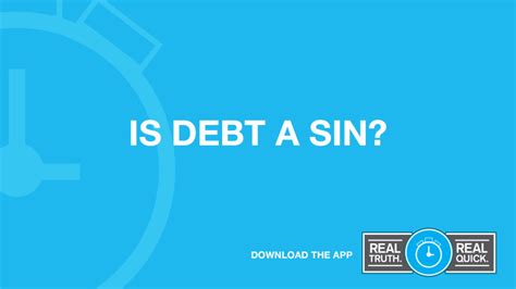How is debt a sin?