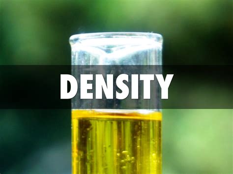 How is density used in life?