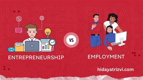 How is entrepreneurship different from an employment?