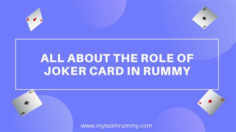 How is joker selected in rummy?