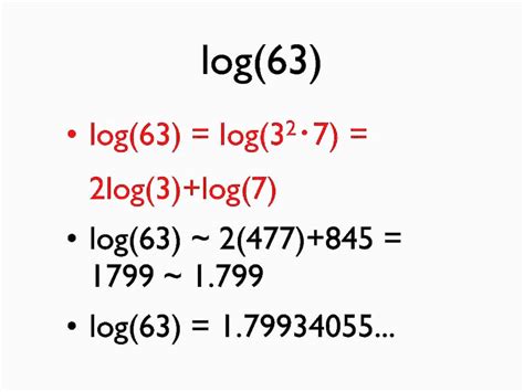 How is log 10 calculated?