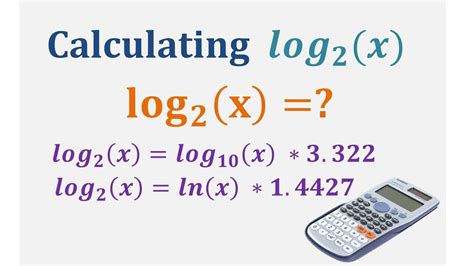 How is log 2 calculated?
