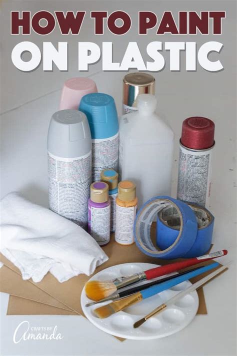 How is plastic paint applied?