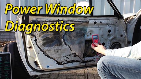 How is power window failure diagnosed?