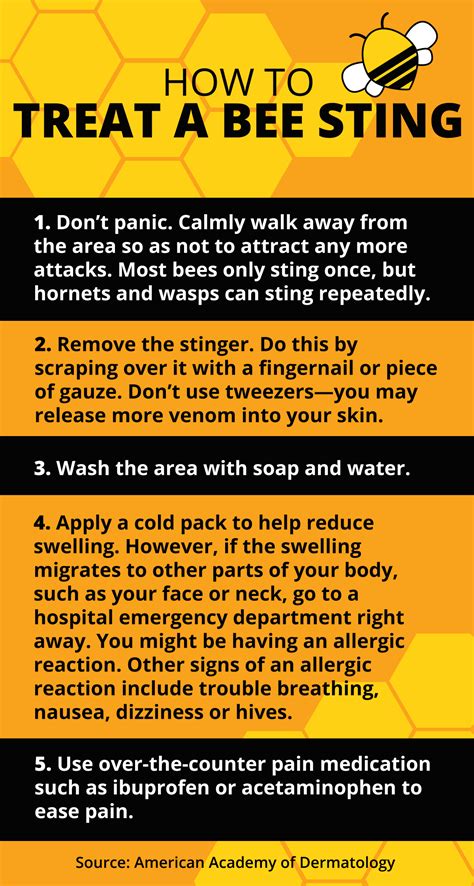 How long after a bee sting are you safe?