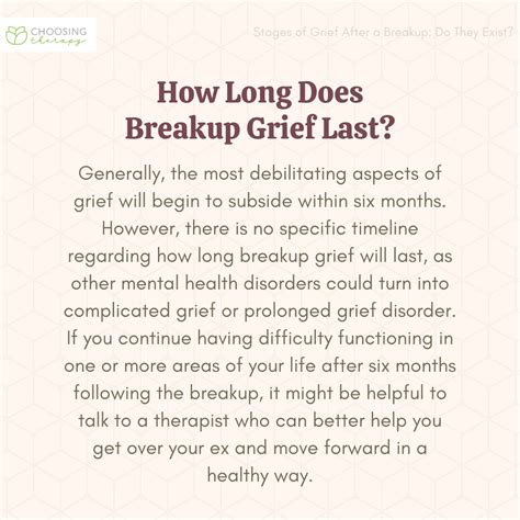 How long after a breakup do you stop crying?
