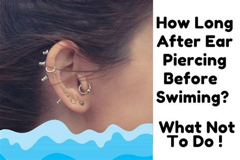 How long after ear piercing can I shower?