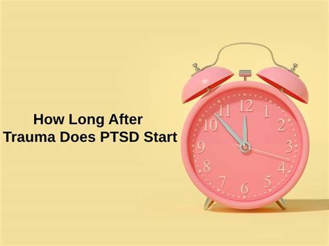How long after trauma does PTSD start?