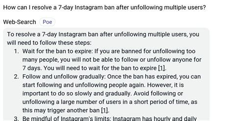 How long am I banned from unfollowing on Instagram?