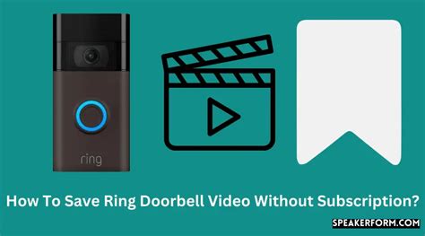 How long are Ring videos saved without a subscription?