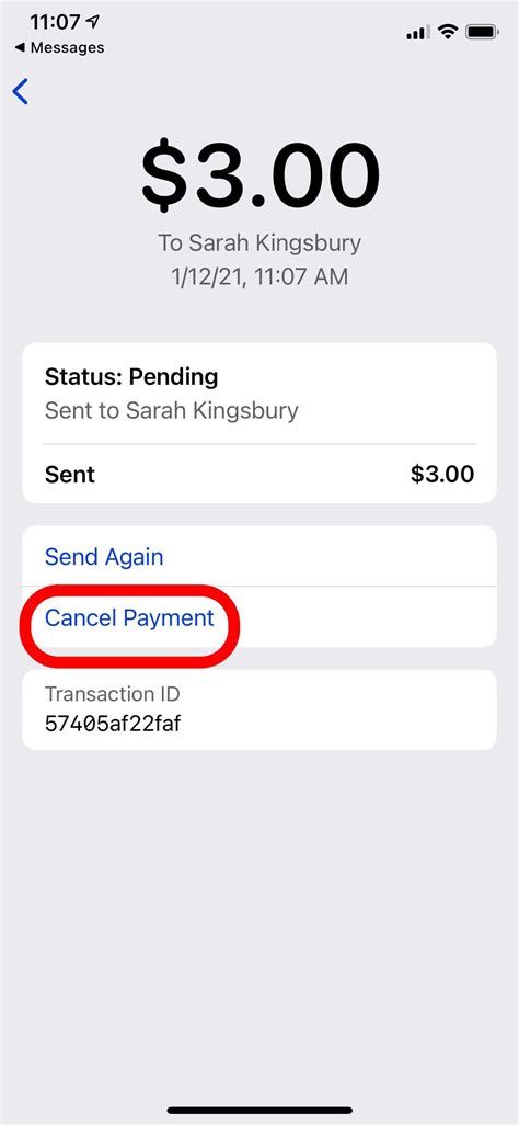 How long before a pending transaction is Cancelled?