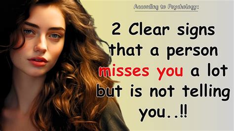 How long before a person misses you?