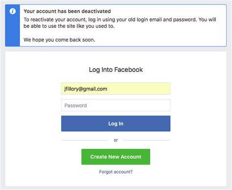 How long can a Facebook account be inactive before it gets deleted?