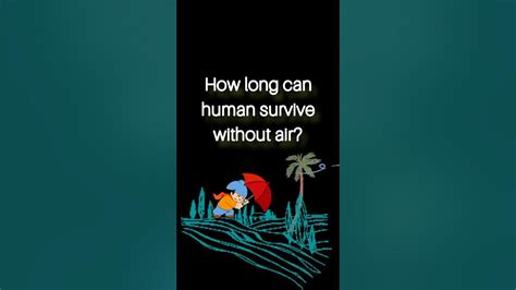 How long can a human survive without air?