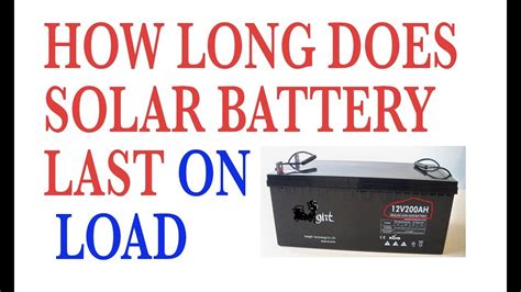 How long can solar battery last?