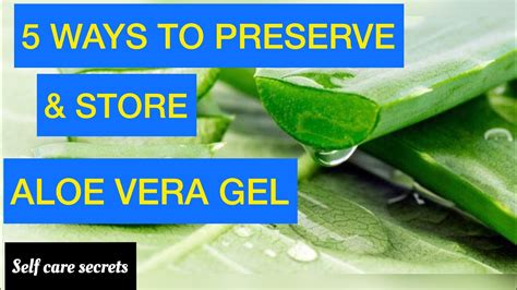 How long can you leave aloe vera gel?