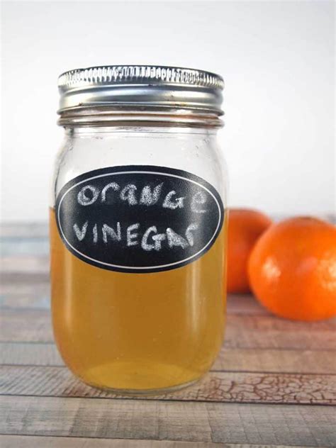 How long can you leave orange peels in vinegar?