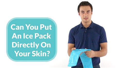 How long can you put ice directly on skin?