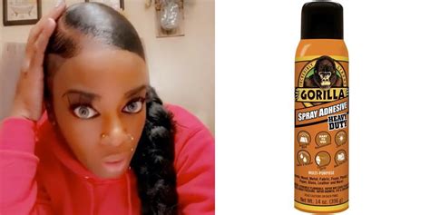 How long did tessica brown have Gorilla Glue in her hair?
