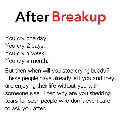 How long do you cry after a breakup?