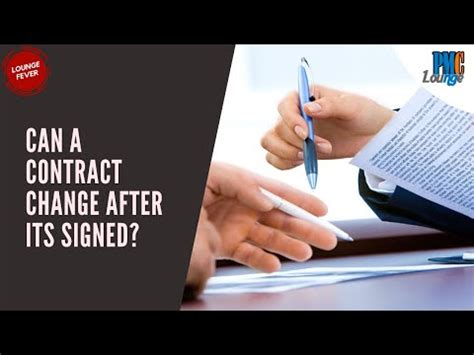 How long do you have to change your mind after signing a contract?