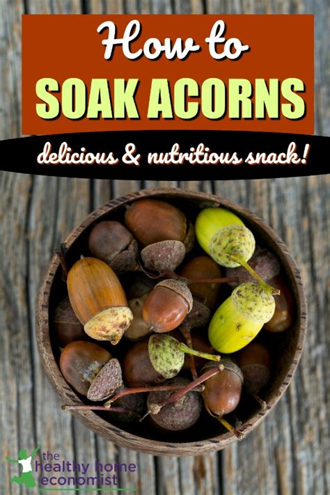 How long do you soak acorns?