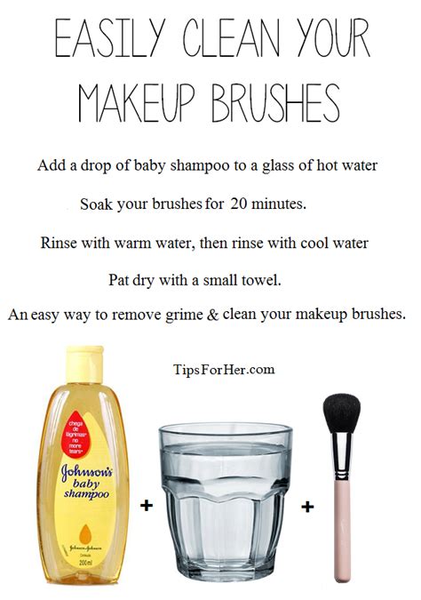 How long do you soak makeup brushes in vinegar?
