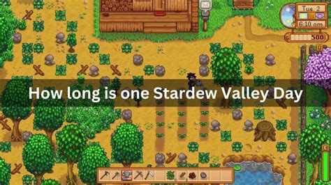 How long does 1 Stardew day last?