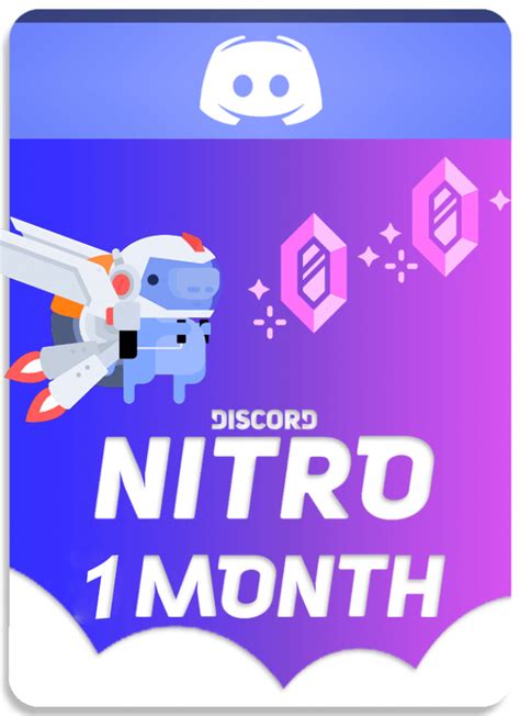 How long does 1 month Discord Nitro last?