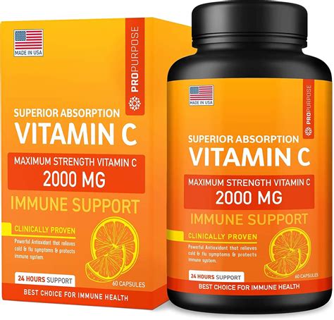 How long does 2000 mg of vitamin C stay in your system?