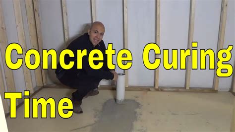 How long does 6 inches of concrete take to cure?